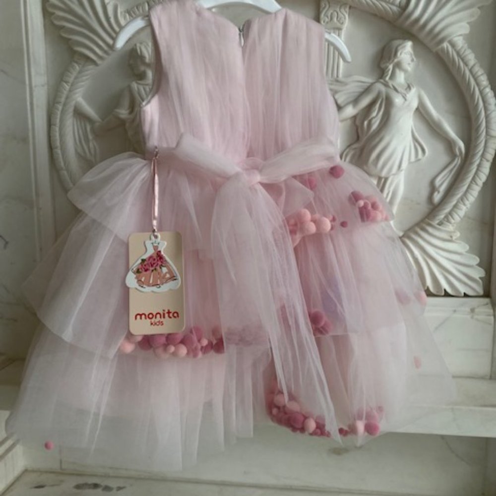 Tutu Dress/ Party Dress/ Kids Tutu/ Birthday Dress/ Christmas Dress/Flower Girl - Picture 4 of 6